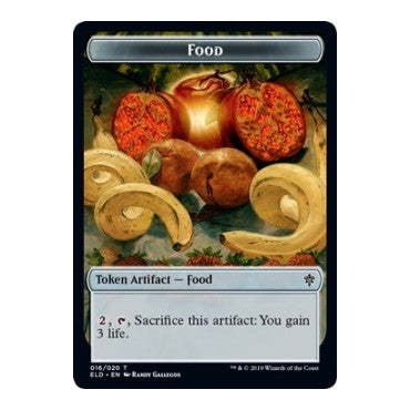Food Token (016) (ELD) #16 T (Moderately Played) Throne of Eldraine Magic: The Gathering: 2019