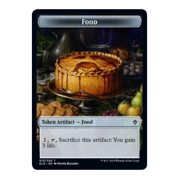 Food Token (015) (ELD) #15 T (Moderately Played) Throne of Eldraine Magic: The Gathering: 2019