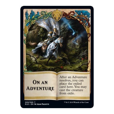 Emblem - On an Adventure (ELD) #20 T (Lightly Played) Throne of Eldraine Magic: The Gathering: 2019