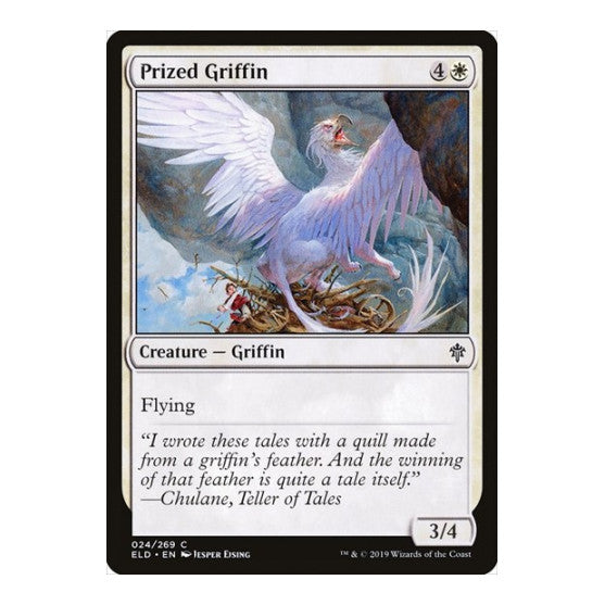 Prized Griffin (ELD) #24 Common (Lightly Played) Throne of Eldraine Magic: The Gathering: 2019