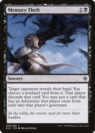 2019 Magic: Throne of Eldraine (ELD) - Memory Theft (#96, Common) (Lightly Played)