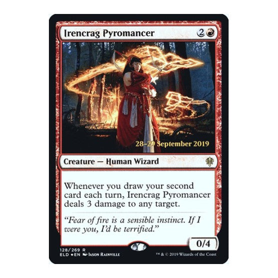 Irencrag Pyromancer (PRE) #128 Rare (Foil Lightly Played) Prerelease Cards Magic: The Gathering: 2026