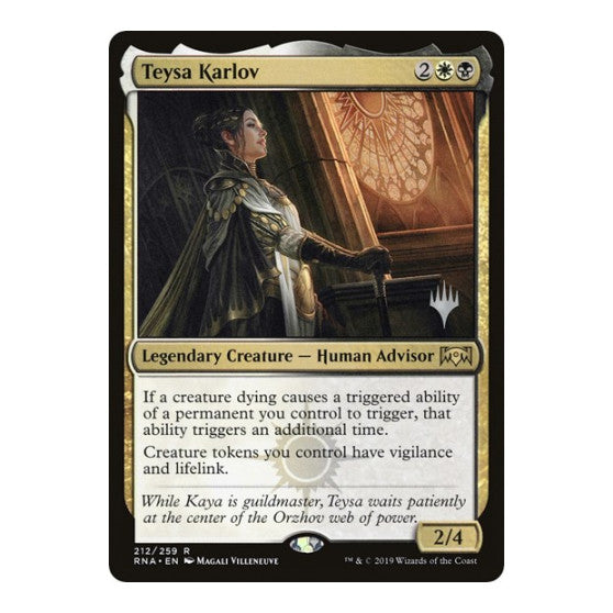 Teysa Karlov (PPELD) #212 Rare (Foil Lightly Played) Promo Pack: Throne of Eldraine Magic: The Gathering: 2019