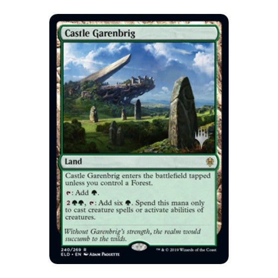 Castle Garenbrig (PPELD) #240 Rare (Near Mint) Promo Pack: Throne of Eldraine Magic: The Gathering: 2019
