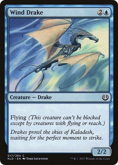 Wind Drake 17 264 (KLD) #17 Common (Moderately Played) Kaladesh Magic: The Gathering: 2016