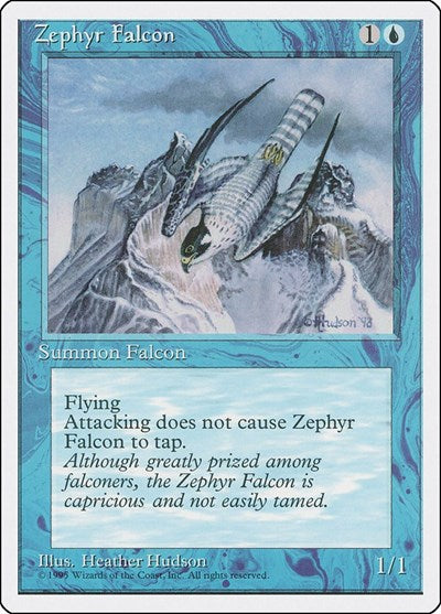 Zephyr Falcon (4ED) #116 Common Fourth Edition Magic: 1995