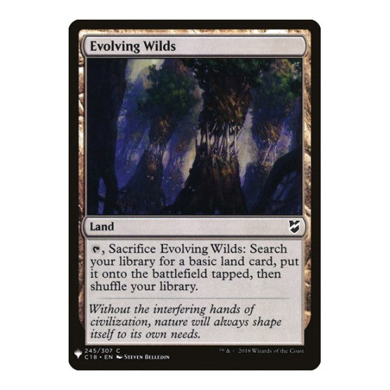 Evolving Wilds (C18) (LIST) #245 Common (Lightly Played) The List Reprints Magic: The Gathering: 2026