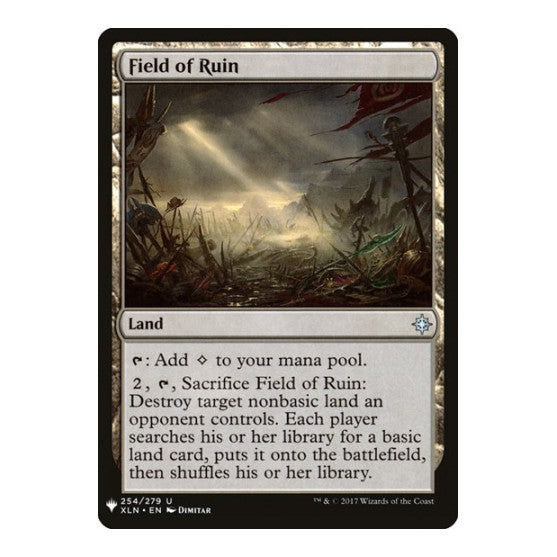 Field of Ruin (LIST) #254 Uncommon (Lightly Played) The List Reprints Magic: The Gathering: 2026