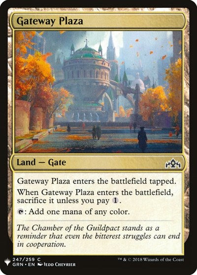Gateway Plaza (LIST) #GRN-247 Common (Lightly Played) The List Reprints Magic: 2026