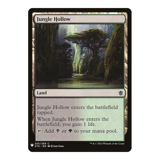 Jungle Hollow (LIST) #235 Common (Lightly Played) The List Reprints Magic: The Gathering: 2026