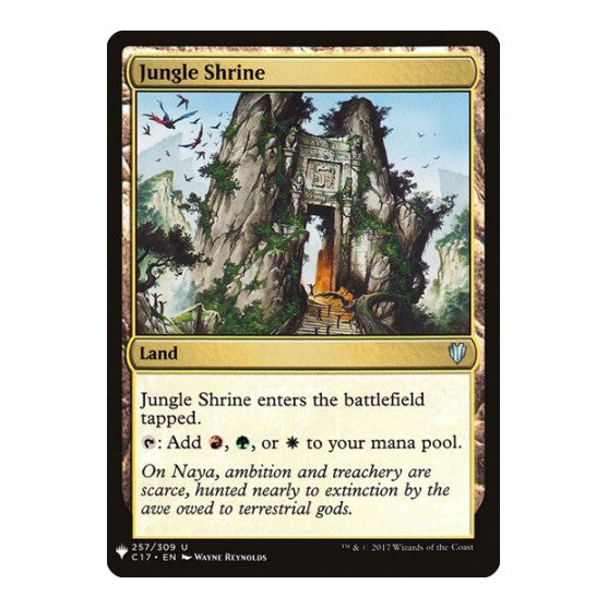 Jungle Shrine (C17) (LIST) #257 Uncommon (Lightly Played) The List Reprints Magic: The Gathering: 2026