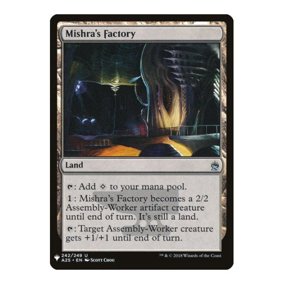 Mishra's Factory (A25) (LIST) #242 Uncommon (Lightly Played) The List Reprints Magic: The Gathering: 2026