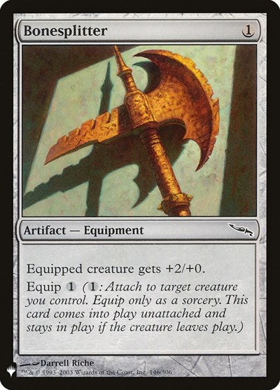 Bonesplitter (LIST) #MRD-146 Common (Lightly Played) The List Reprints Magic: 2026
