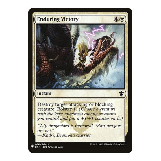 Enduring Victory (LIST) #16 Common (Lightly Played) The List Reprints Magic: The Gathering: 2026