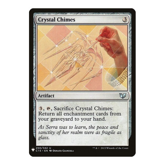 Crystal Chimes (LIST) #250 Uncommon (Lightly Played) The List Reprints Magic: The Gathering: 2026