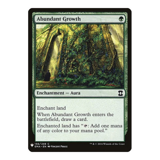 Abundant Growth (LIST) #156 Common (Lightly Played) The List Reprints Magic: The Gathering: 2026