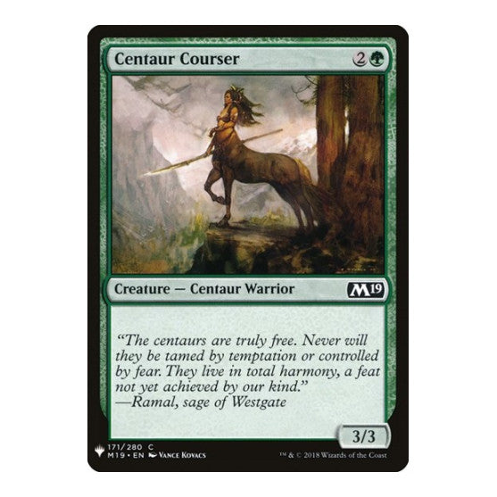 Centaur Courser (LIST) #171 Common (Lightly Played) The List Reprints Magic: The Gathering: 2026