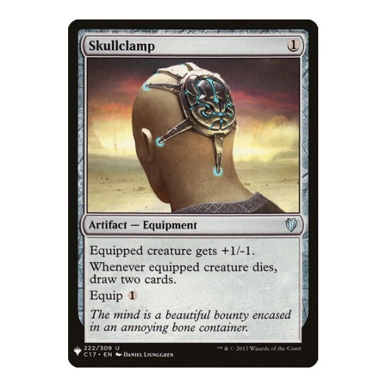 Skullclamp (C17) (LIST) #222 Uncommon (Lightly Played) The List Reprints Magic: The Gathering: 2026