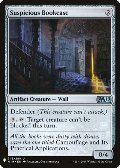 Suspicious Bookcase (LIST) #M19-246 Uncommon (Lightly Played) The List Reprints Magic: 2026