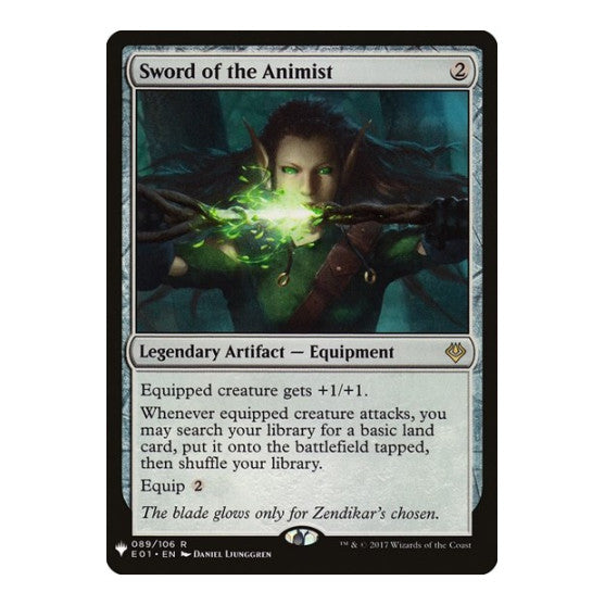 Sword of the Animist (E01) (LIST) #89 Rare (Lightly Played) The List Reprints Magic: The Gathering: 2026