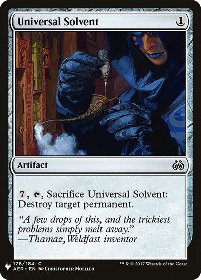Universal Solvent (LIST) #AER-178 Common (Lightly Played) The List Reprints Magic: The Gathering: 2026