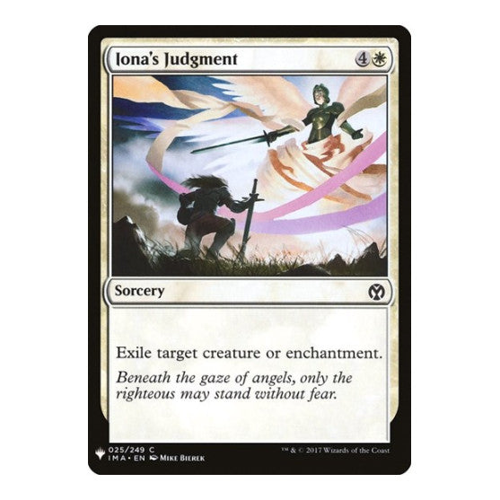 Iona's Judgment (LIST) #25 Common (Lightly Played) The List Reprints Magic: The Gathering: 2026