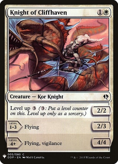 Knight of Cliffhaven (LIST) #DDP-5 Common (Lightly Played) The List Reprints Magic: The Gathering: 2026