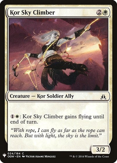Kor Sky Climber (LIST) #OGW-24 Common (Lightly Played) The List Reprints Magic: The Gathering: 2026