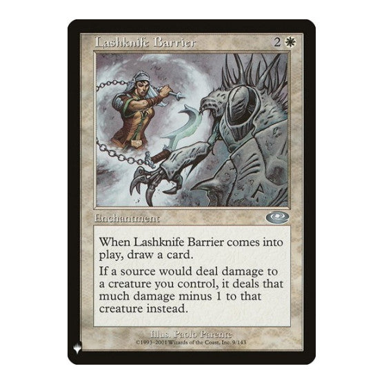 Lashknife Barrier (LIST) #9 Uncommon (Lightly Played) The List Reprints Magic: The Gathering: 2026