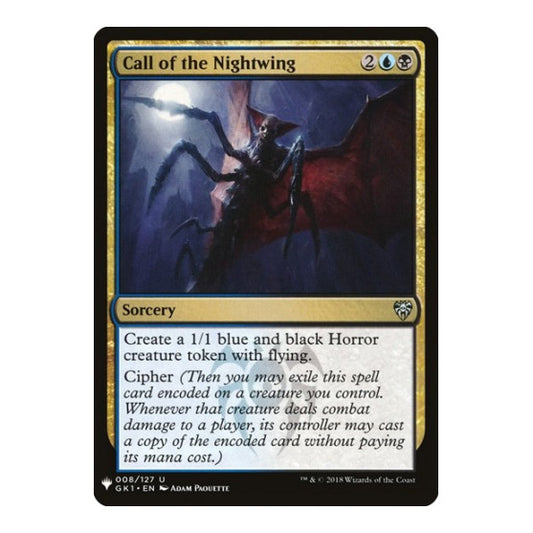 Call of the Nightwing (GK1) (LIST) #8 Uncommon (Lightly Played) The List Reprints Magic: The Gathering: 2026