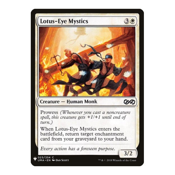Lotus-Eye Mystics (LIST) #23 Common (Lightly Played) The List Reprints Magic: The Gathering: 2026