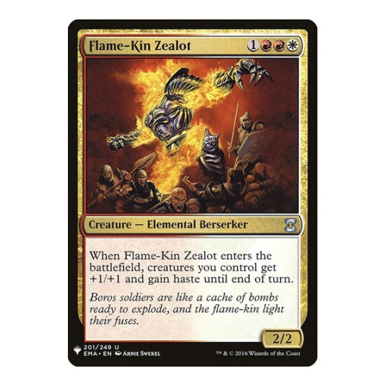 Flame-Kin Zealot (LIST) #201 Uncommon (Lightly Played) The List Reprints Magic: The Gathering: 2026