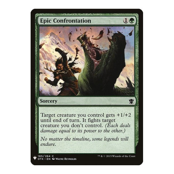 Epic Confrontation (LIST) #185 Common (Lightly Played) The List Reprints Magic: The Gathering: 2026