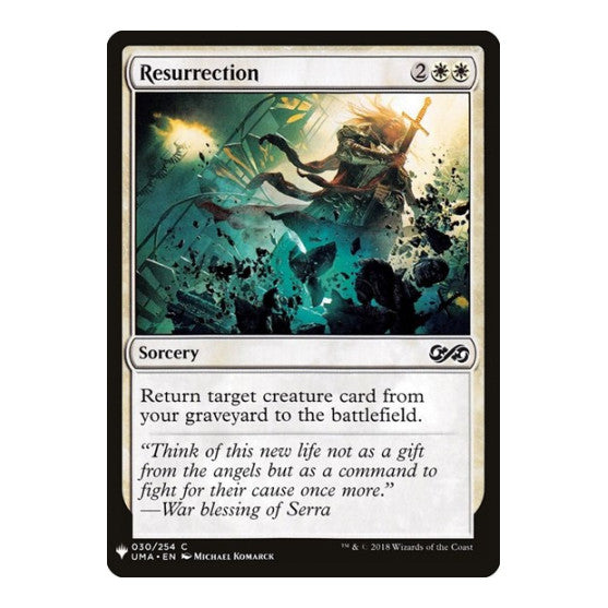 Resurrection (LIST) #30 Common (Lightly Played) The List Reprints Magic: The Gathering: 2026