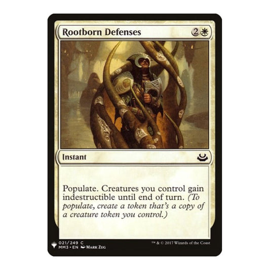 Rootborn Defenses (MM3) (LIST) #21 Common (Moderately Played) The List Reprints Magic: The Gathering: 2026
