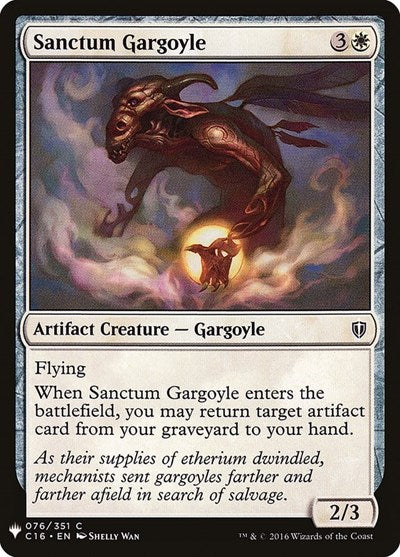 Sanctum Gargoyle (LIST) #C16-76 Common (Lightly Played) The List Reprints Magic: 2026