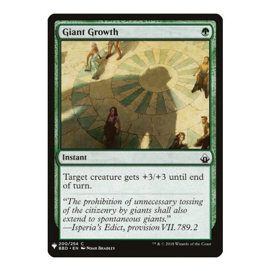 Giant Growth (LIST) #200 Common (Lightly Played) The List Reprints Magic: The Gathering: 2026
