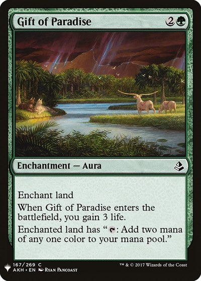 Gift of Paradise (LIST) #AKH-167 Common (Lightly Played) The List Reprints Magic: 2026