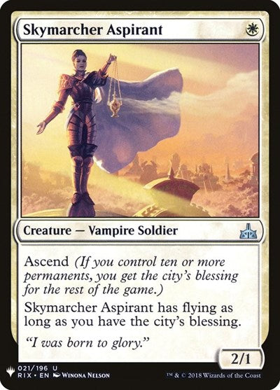 Skymarcher Aspirant (LIST) #RIX-21 Uncommon (Lightly Played) The List Reprints Magic: 2026