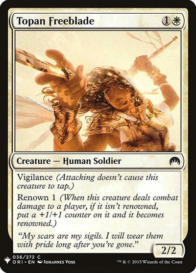 Topan Freeblade (LIST) #ORI-36 Common (Lightly Played) The List Reprints Magic: 2026