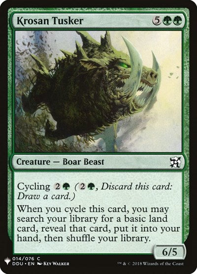 Krosan Tusker (DDU) (LIST) #DDU-14 Common (Lightly Played) The List Reprints Magic: The Gathering: 2026