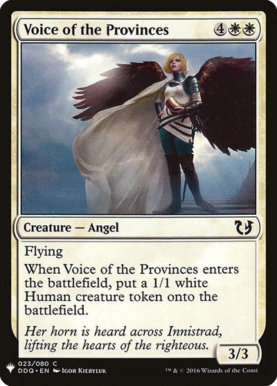Voice of the Provinces (LIST) #DDQ-23 Common (Lightly Played) The List Reprints Magic: 2026