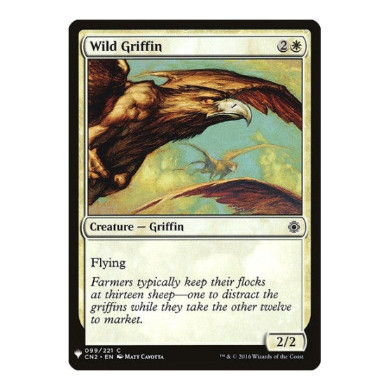 Wild Griffin (LIST) #99 Common (Lightly Played) The List Reprints Magic: The Gathering: 2026