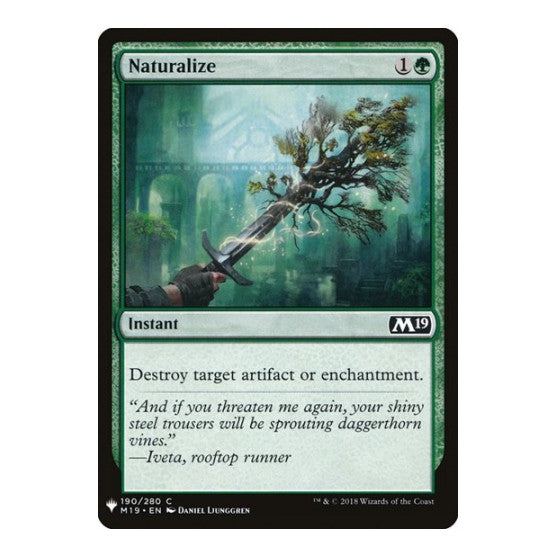 Naturalize (LIST) #190 Common (Lightly Played) The List Reprints Magic: The Gathering: 2026