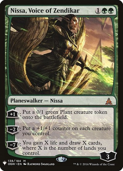 Nissa, Voice of Zendikar (LIST) #OGW-138 Mythic Rare (Near Mint) The List Reprints Magic: The Gathering: 2026