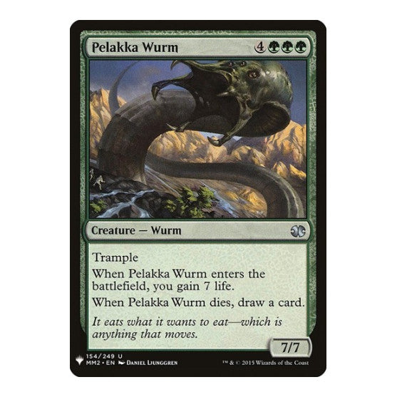 Pelakka Wurm (LIST) #154 Uncommon (Lightly Played) The List Reprints Magic: The Gathering: 2026