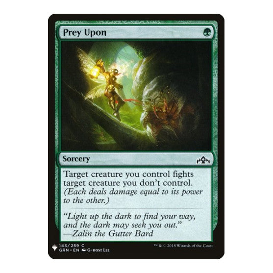 Prey Upon (LIST) #143 Common (Lightly Played) The List Reprints Magic: The Gathering: 2026