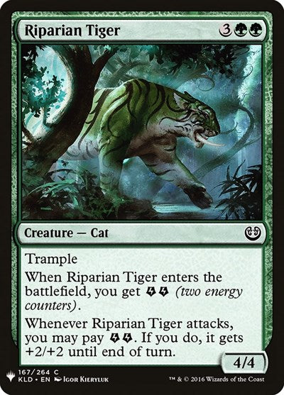Riparian Tiger (LIST) #KLD-167 Common (Lightly Played) The List Reprints Magic: The Gathering: 2026