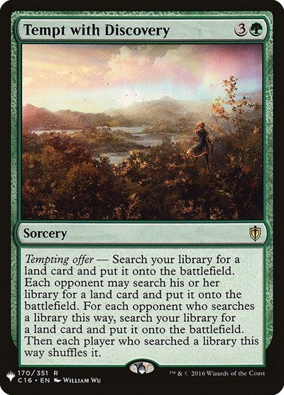 Tempt with Discovery (LIST) #C16-170 Rare (Near Mint) The List Reprints Magic: The Gathering: 2026