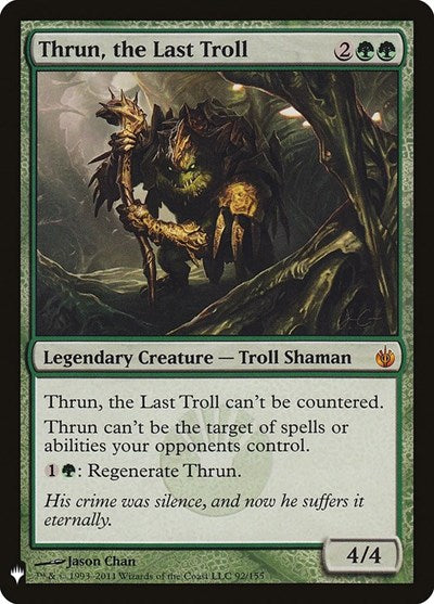 Thrun the Last Troll (LIST) #MBS-92 Mythic Rare (Near Mint) The List Reprints Magic: 2026